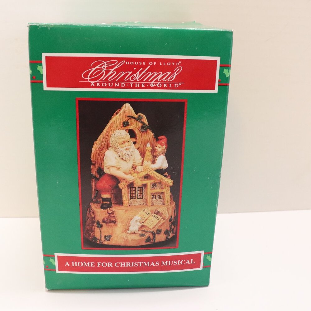 House of Lloyd Christmas Around the World Santa Music Box in a Box
